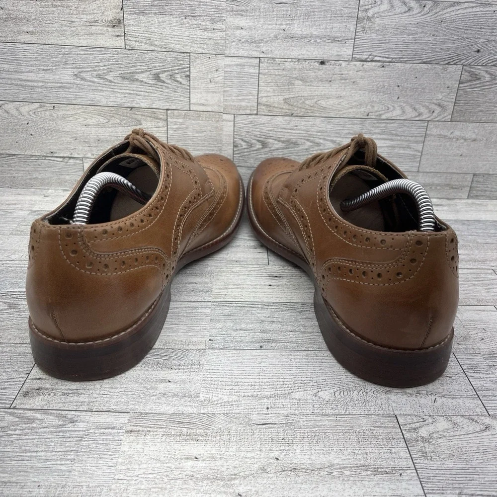 Rockport Style Purpose‎ Wingtip Brown Leather Oxford Dress Shoes Men Size 10M